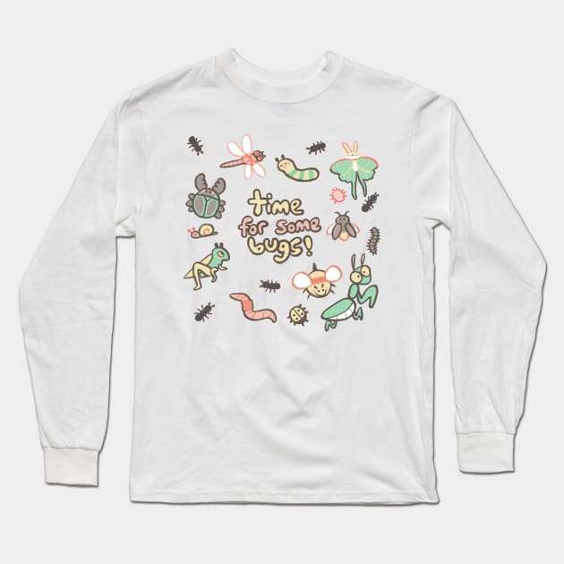 TIME FOR BUGS! Long Sleeve T-Shirt by Mazzlebee